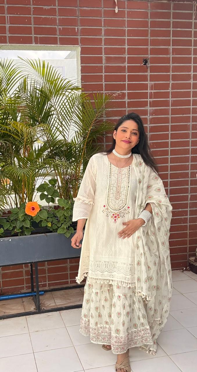 Mul Chanderi Cotton Sharara set
